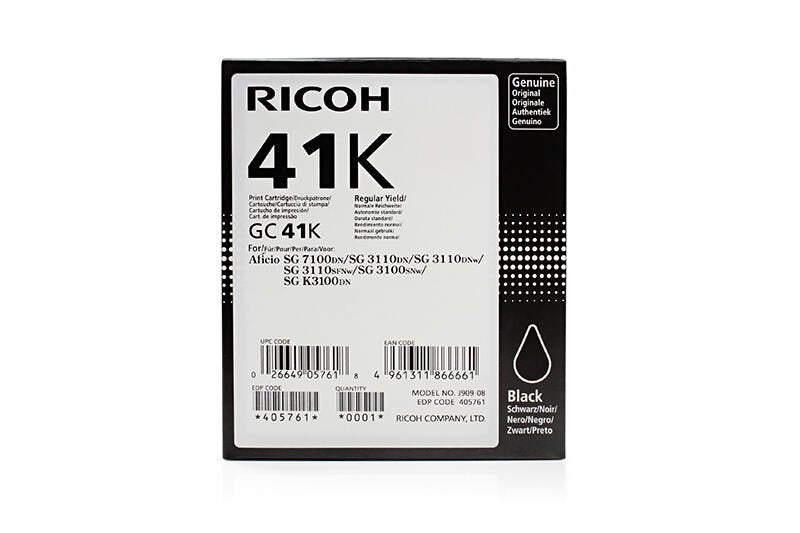 Ricoh Original Type GC 41K Druckerpatrone - schwarz (405761) Ricoh Original Type GC 41K Druckerpatrone - schwarz (405761)